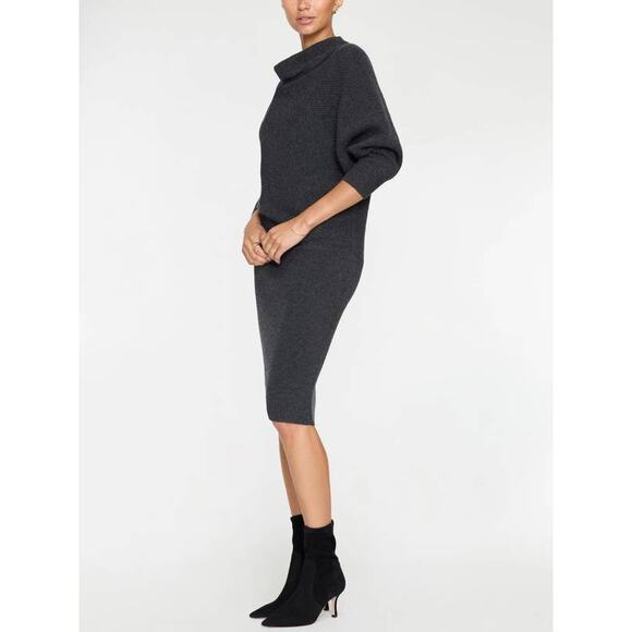 *** Not Available***Clede Sweater Dress in Charcoal - Picture 2 of 4